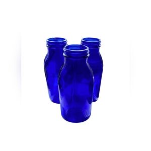 🦋Vintage Cobalt Blue🦋Maryland Glass Corp. Medicine Bottle Glass Set